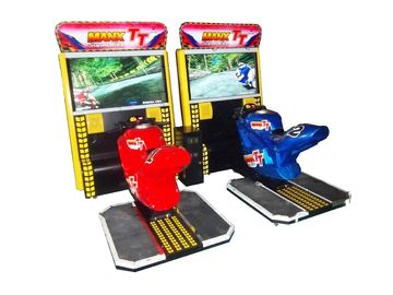 Máquina da arcada das corridas de carros da moeda do simulador, 42 motor MR-QF001-3 do LCD TT